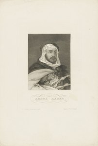 Portræt af Abdelkader ibn Muhieddine 1808-1883, ca 1860. af Unbekannt