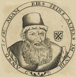 Portræt af Adam Ries 149293-1559, ca. 1600. af Unbekannt