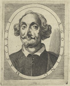 Portræt af Agostino Mascardi 1590-1640, en 1640-1650. af Unbekannt