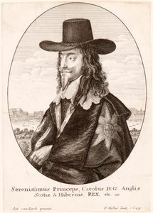 Portræt af Charles I, pub. 1649. af Unbekannt