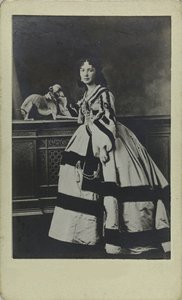 Portræt af Cora Pearl 1836-1886, ca 1865. af Unbekannt