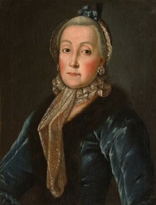 Portræt af grevinde Anna Danilovna Trubetskaya 1710-1780, født Drutskaya-Sokolinskaya, anden halvdel af det 18. årh.