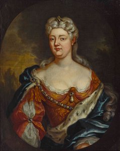Portræt af grevinde Caroline af Nassau-Saarbrücken 1704-1774, ca. 1725