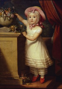 Portræt af Ekaterina Dmitrievna Obreskova 1822-1874, ca 1825 af Unbekannt