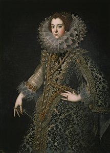 Portræt af Elisabeth af Frankrig 1602-1644, Spaniens dronning, ca. 1620 af Unbekannt