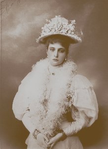 Portræt af kejserinde Alexandra Fyodorovna, hustru til zar Nicholas II af Rusland 1872-1918 af Unbekannt