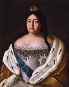 Portræt af kejserinde Anna Ioannovna 1693-1740, 1700-tallet af Unbekannt