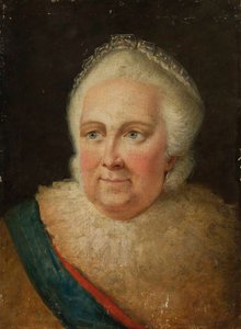 Portræt af kejserinde Catherine II 1729-1796, slutningen af 1790