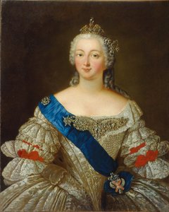Portræt af kejserinde Elisabeth Petrovna 1709-1762, 1740