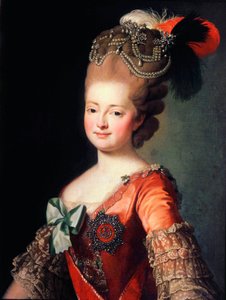 Portræt af kejserinde Maria Feodorovna, slutningen af det 18. eller begyndelsen af det 19. århundrede