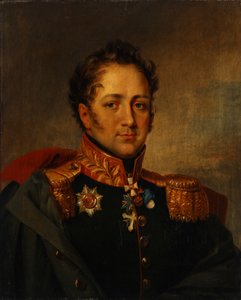 Portræt af general Alexander Alexandrovich Pisarev 1780-1848, første kvartal af 1800-tallet. af Unbekannt