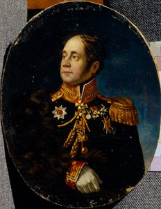 Portræt af general Nikolai Martemyanovich Sipyagin 1785-1828 af Unbekannt