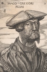 Portræt af Georg Pencz Imago Gregori Peins. af Unbekannt