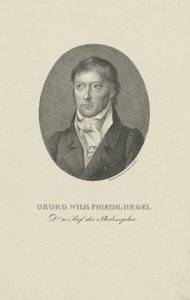 Portræt af Georg Wilhelm Friedrich Hegel 1770-1831. af Unbekannt