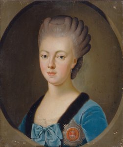 Portræt af storhertuginde Natalia Alexeyevna af Rusland 1755-1776, prinsesse Wilhelmina Louisa af Hessen-Darmstadt, 1770