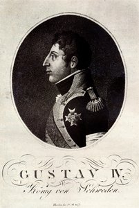 Portræt af Gustav IV Adolf af Sverige, begyndelsen af det 19. århundrede. af Unbekannt