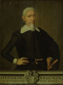 Portræt af Hendrik Brouwer (1581-1643).  Alternativ(e) titel(r): Hendrik Brouwer (1581-1643). Generalguvernør (1632-36).[1] af Unbekannt