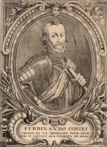 Portræt af Hernan Cortes 1485-1547. af Unbekannt