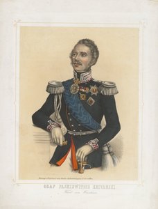 Portræt af Ivan Fyodorovich Paskevich, greve af Erivan, vicekonge af Kongeriget Polen, 1850 af Unbekannt