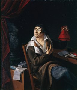 Portræt af Jean-Paul Marat 1743-1793, ca. 1793. af Unbekannt