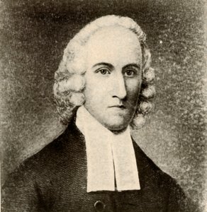 Portræt af Jonathan Edwards, i almindelig frakke og bånd af presbyteriansk minister, c1750, 1937. af Unbekannt