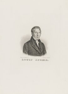 Portræt af Louis Spohr 1784-1859, ca. 1830-1840. af Unbekannt