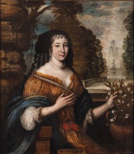 Portræt af Madeleine de Scudéry 1607-1701, 1600-tallet. af Unbekannt