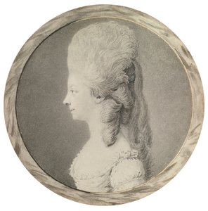 Portræt af Marie Louise af Savoyen 1749-1792, prinsesse af Lamballe, anden halvdel af det 18. århundrede af Unbekannt