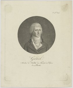 Portræt af Pierre-Gabriel Gardel 1758-1840, ca. 1787. af Unbekannt
