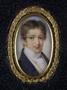 Portræt af prins Dmitrij Petrovich Volkonsky 1805-1859, første kvartal af 1800-tallet af Unbekannt