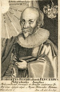 Portræt af Robert Fludd 1574-1637, 1600-tallet af Unbekannt