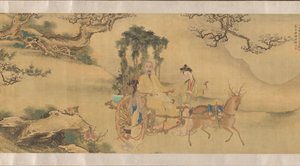 Portræt af Shaoyu i skikkelse af Liu Ling, ca. 1795. af Unbekannt