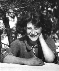 Portræt af Simone Weil (s/h foto) af Unbekannt