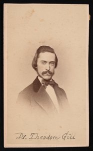 Portræt af Theodore Nicholas Gill 1837-1914, omkring 1860