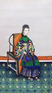 Portræt af en kinesisk kvinde af Unbekannt