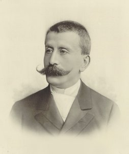 Portræt af pianist og komponist Moritz Moszkowski 1854-1925. af Unbekannt