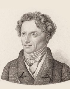 Portræt af komponisten Francesco Morlacchi 1784-1841. af Unbekannt