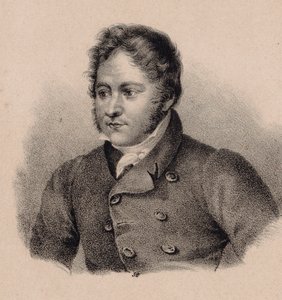 Portræt af komponisten Johann Bernhard Logier 1777-1846. af Unbekannt