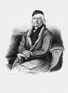 Portræt af komponisten Johann Christian Heinrich Rinck 1770-1846. af Unbekannt