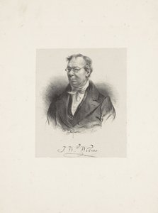 Portræt af komponisten Johann Wilhelm Wilms 1772-1847, 1835. af Unbekannt