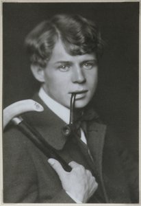 Portræt af digteren Sergei Yesenin 1895-1925, 1919 af Unbekannt