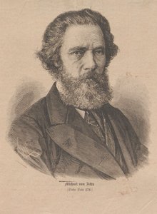 Portræt af kunstneren Mihály Zichy 1827-1906, 1877. af Unbekannt