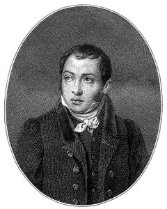 Portræt af forfatteren Faddei Bulgarin 1789-1859, 1828 af Unbekannt