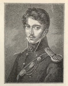 Portræt af forfatteren Theodor Körner 1791-1813. af Unbekannt