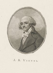 Portræt af komponisten Giovanni Battista Viotti 1755-1824, ca. 1800. af Unbekannt