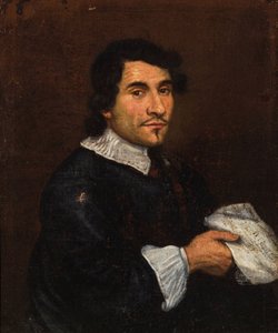 Portræt af komponisten Girolamo Frescobaldi 1583-1643, første tredjedel af det 17. af Unbekannt