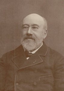 Portræt af komponisten og chansonnieren Gustave Nadaud 1820-1893, 1880. af Unbekannt