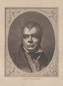Portræt af den historiske romanforfatter og digter Sir Walter Scott 1771-1832, 1871. af Unbekannt