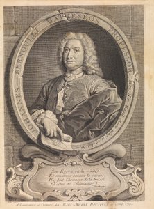 Portræt af matematikeren Johann Bernoulli 1667-1748, 1742. af Unbekannt