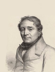 Portræt af operasangeren Louis Antoine Eléonore Ponchard 1787-1866, 1845. af Unbekannt